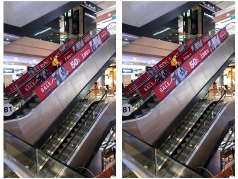 Quảng cáo thang cuốn tại Vạn Hạnh Mall