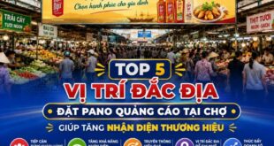Top các vị trí đắc địa nhất khi đặt Pano chợ