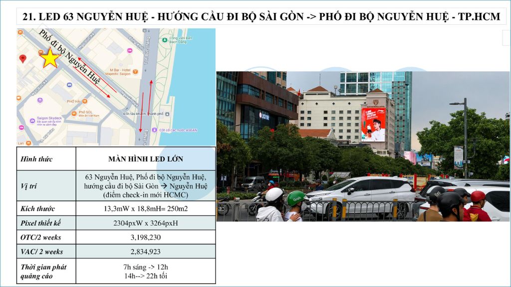 - Led phố đi bộ Nguyễn Huệ - Khách sạn SaiGon Prince 63 Nguyễn Huệ