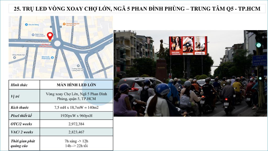 - Màn Hình Led Vòng Xoay Chợ Lớn Quận 5
