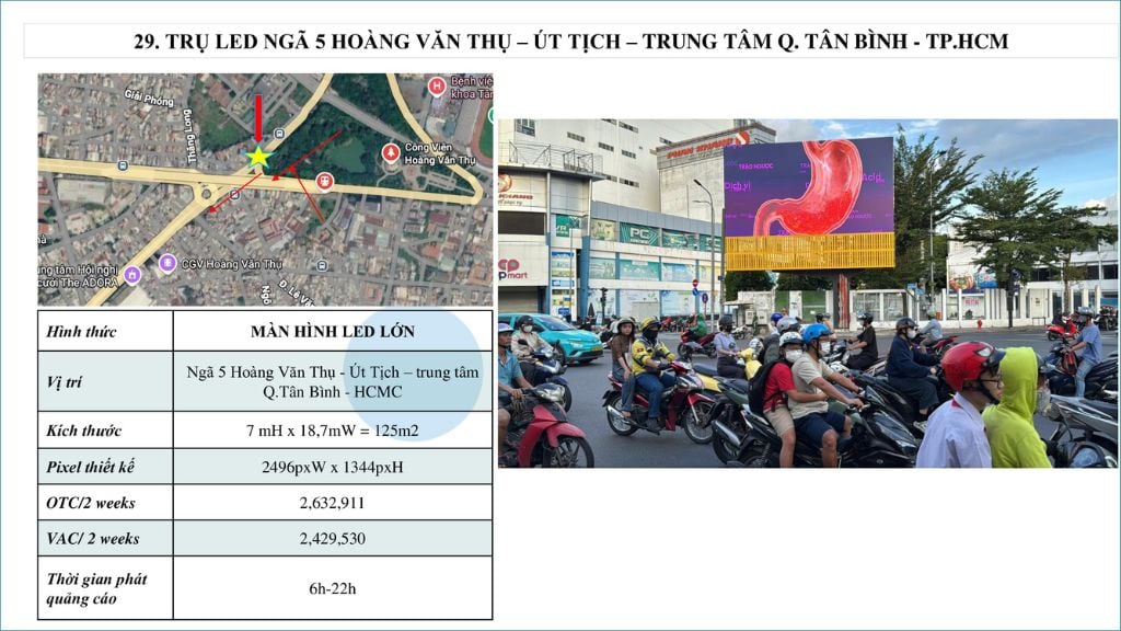 - Led Ngã 5 Hoàng Văn Thụ và Út Tịch