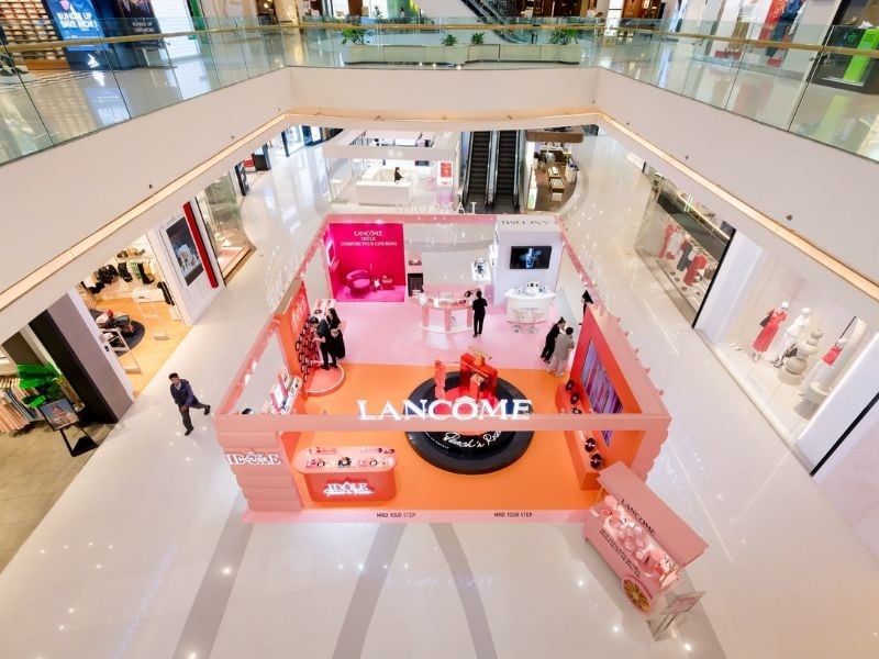 Booth activation được triển khai tại sảnh trung tâm
