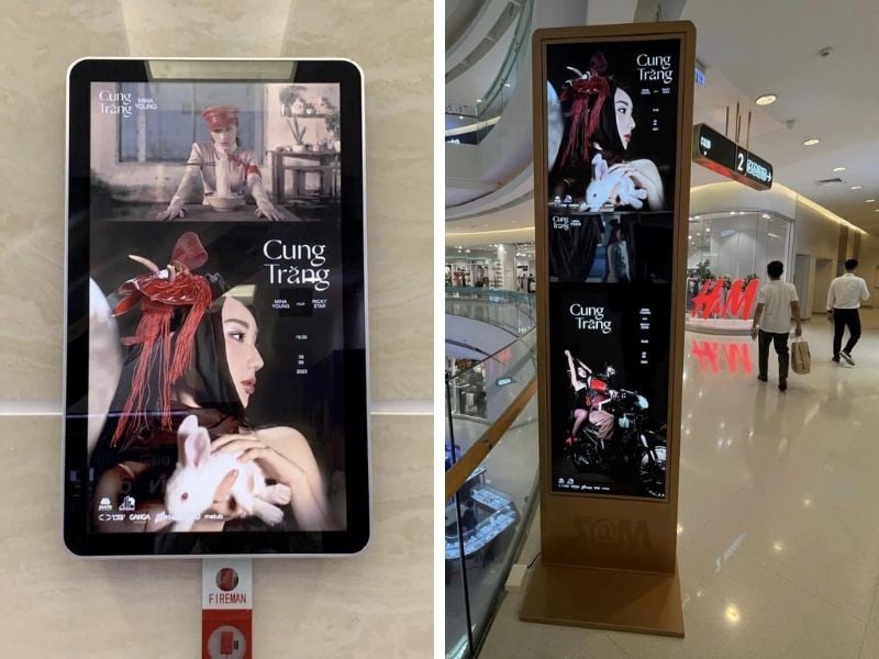 Hệ thống màn hình LCD treo tường và màn hình đứng