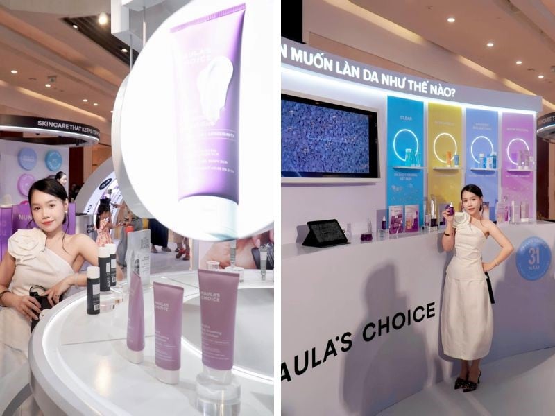 Booth trải nghiệm cho phép khách hàng dùng thử sản phẩm